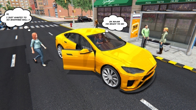 高峰时间黄色出租车图片2