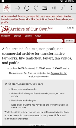 ao3 Home Archive of Our Own安卓版截图1