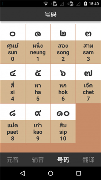 泰语字母表发音安卓版截图1
